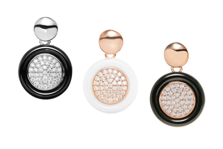 [089080003ZCB] Silver 925 ceramic cz pendant (White, Rose gold plated)