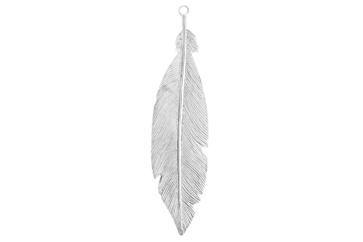 Colgante plata 925 pluma grande