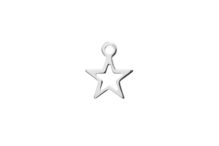 Pendant charm silver 925 star