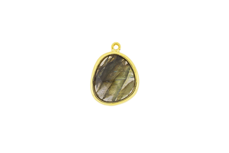 Charm silver 925 semiprecious stone