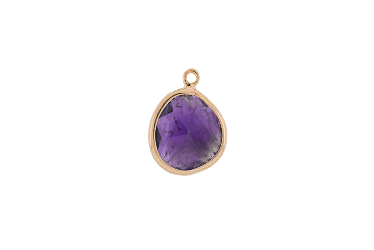 Charm silver 925 semiprecious stone