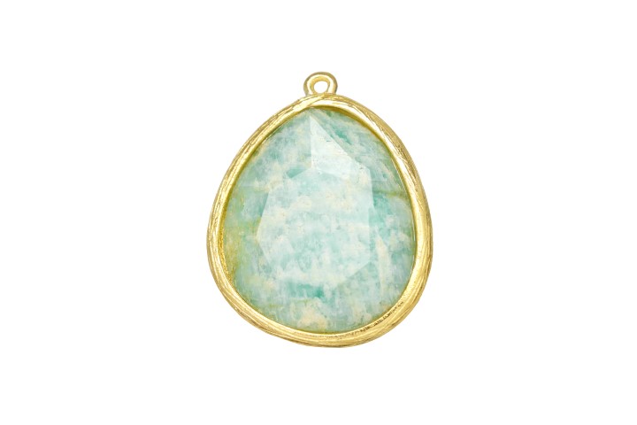 Charm silver 925 semiprecious stone