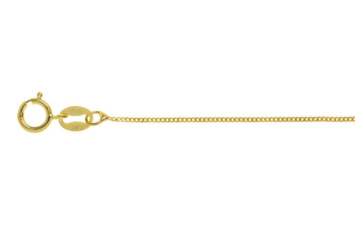 Sterling silver 0.8mm 2 sided diamond cut curb chain 025 necklace
