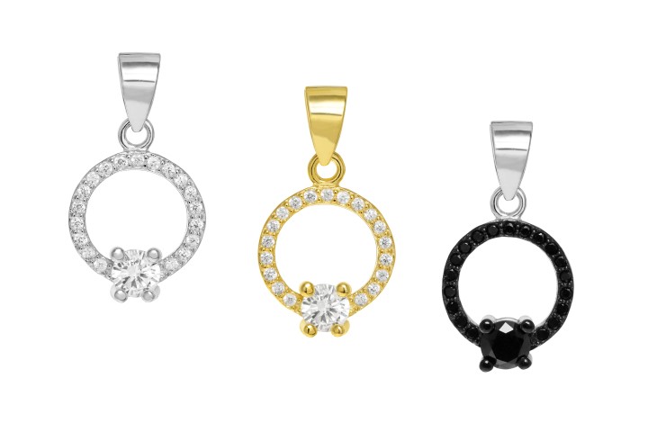 Colgante plata 925 zirconita 
