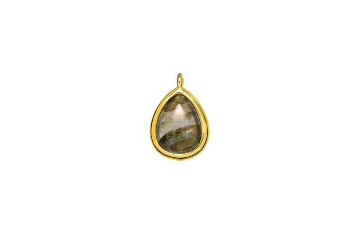 Charm silver 925 semiprecious stone