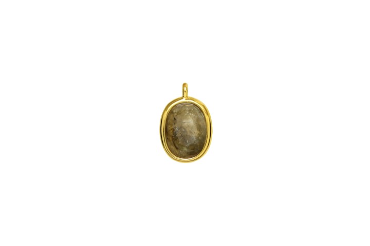 Charm silver 925 semiprecious stone
