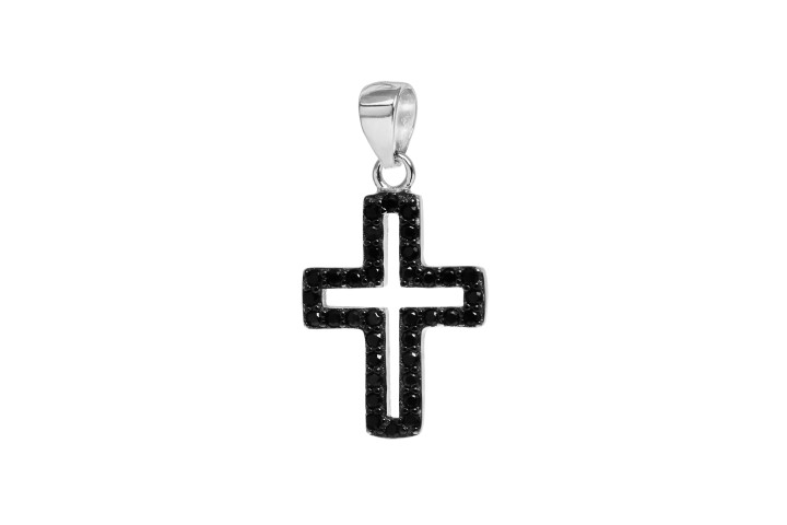 Silver 925 pendant cz cross
