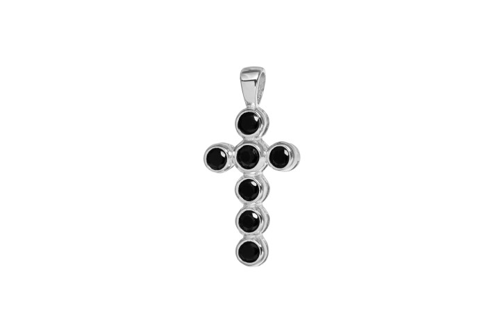 Silver 925 pendant cz cross