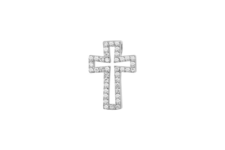 Silver 925 pendant cz cross