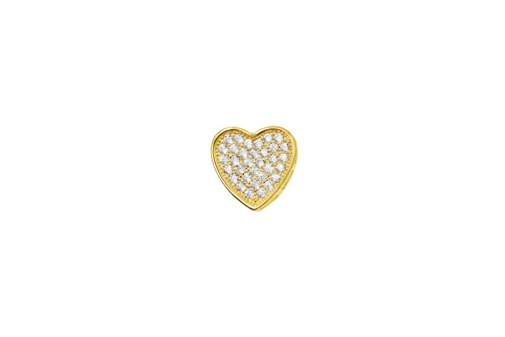 Colgante plata 925 zirconita corazon 