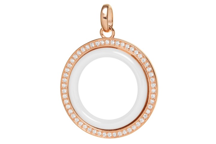 Colgante plata 925 ceramica con zirconita 