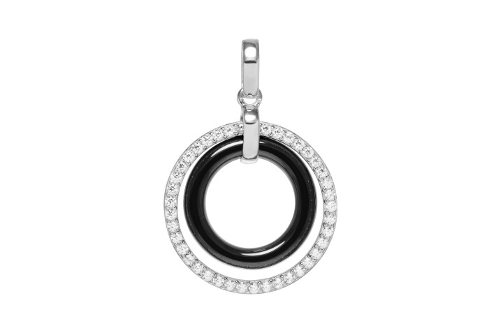 Silver 925 ceramic cz pendant