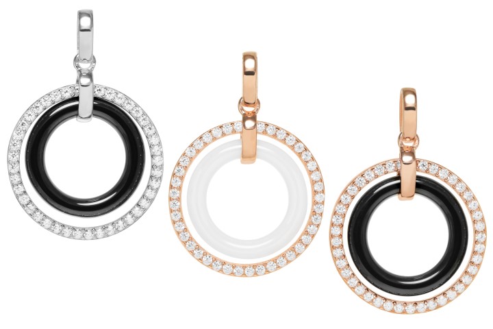 Silver 925 ceramic cz pendant