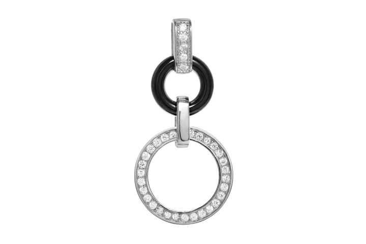 Colgante plata 925 ceramica con zirconita 