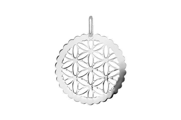 Colgante plata 925 flor de la vida 