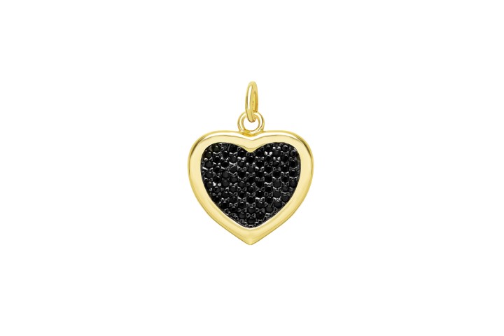 Silver 925 heart pendant cz