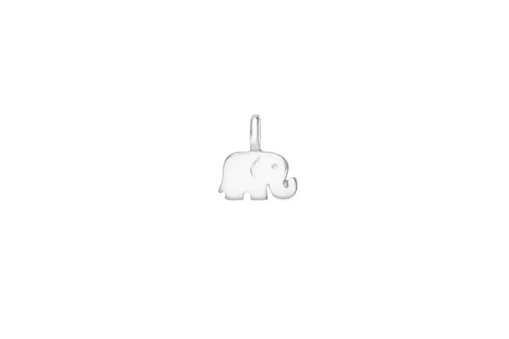 Sterling silver elephant charm