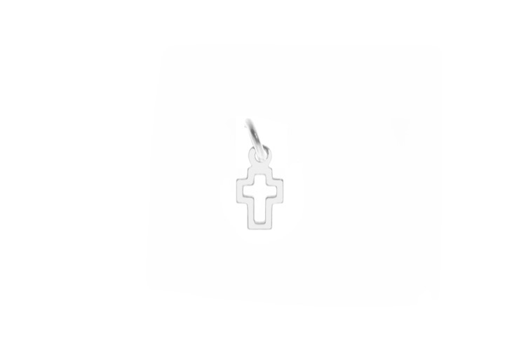 Colgante charm plata 925 cruz 