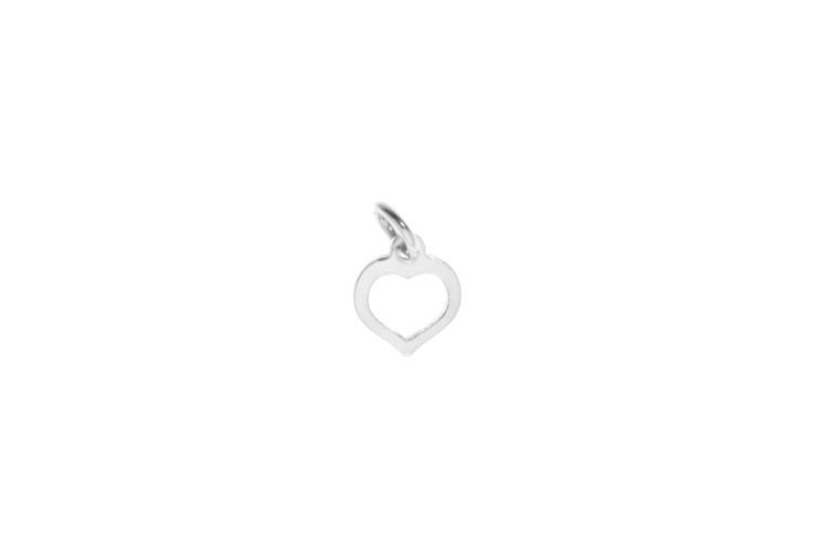 Colgante charm plata 925 corazon
