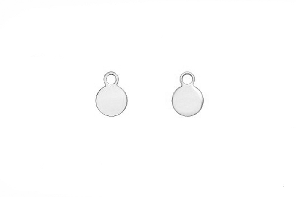 Placa de plata 925 redonda
