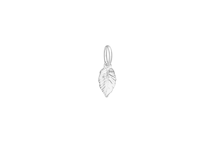 Pendant charm silver 925 leaf