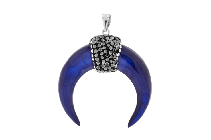 Silver 925 mop & crystal pendant