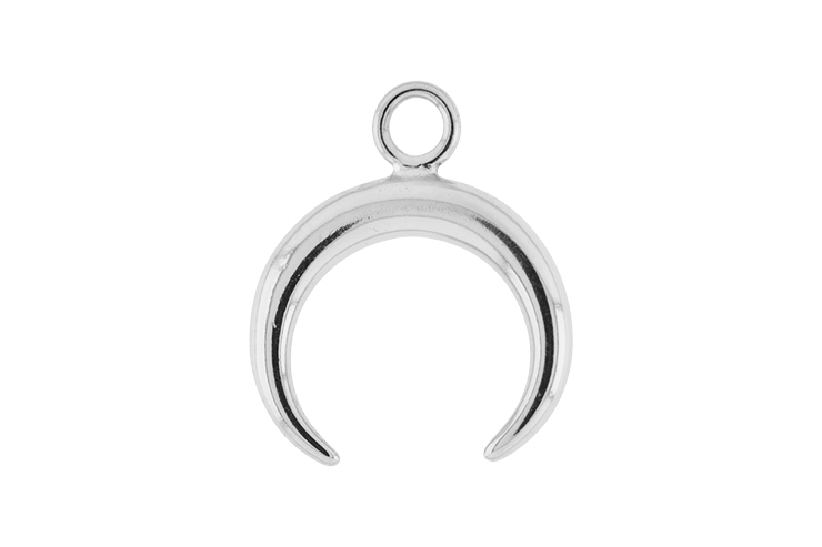 Colgante charm plata 925 cuerno 