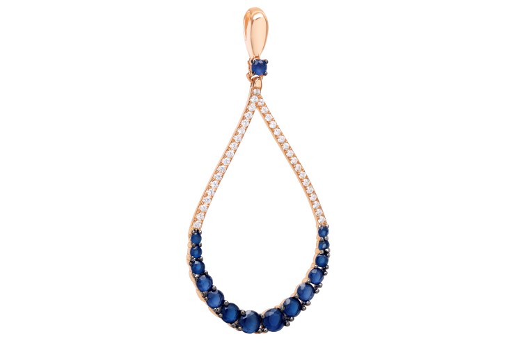 Pendant cz silver 925