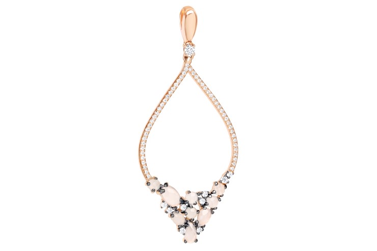 Colgante plata 925 zirconita con piedra reconst. 