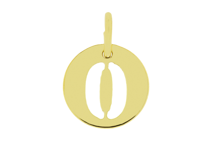 Placa de plata 925 numero calada con anilla cerrad 