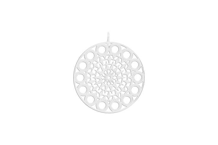 Silver 925 mandala pendant