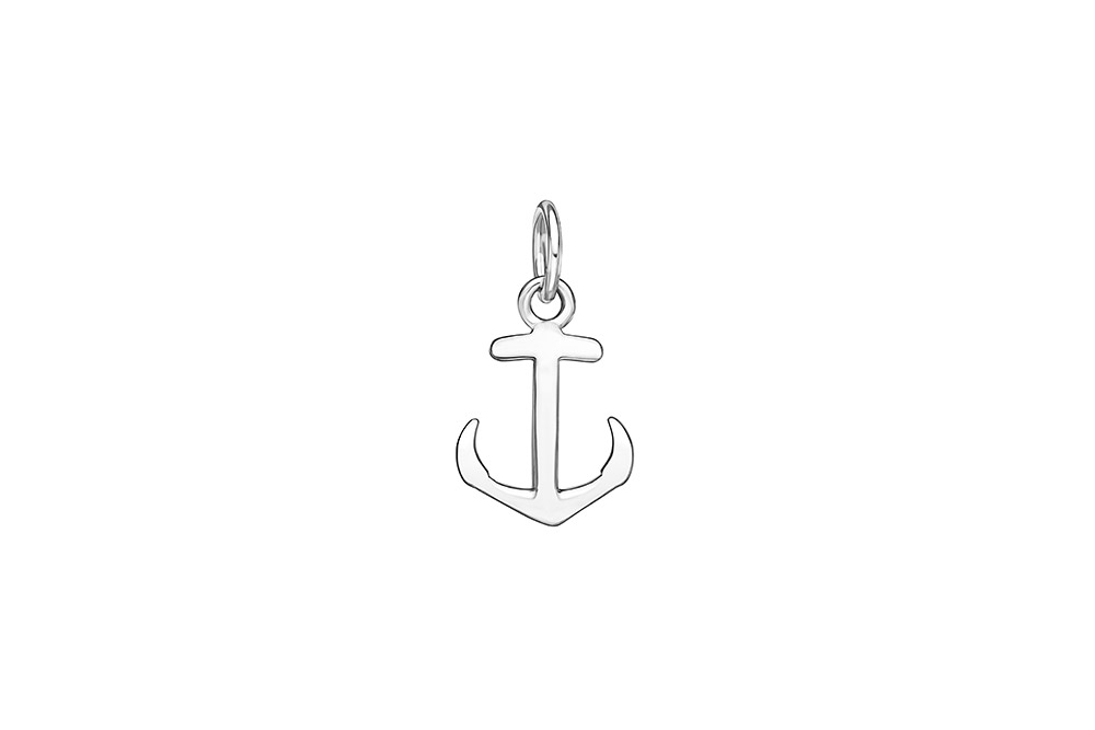 Silver 925 anchor pendant charm