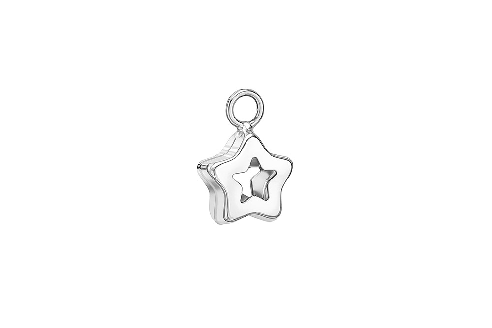 Silver 925 star pendant charm