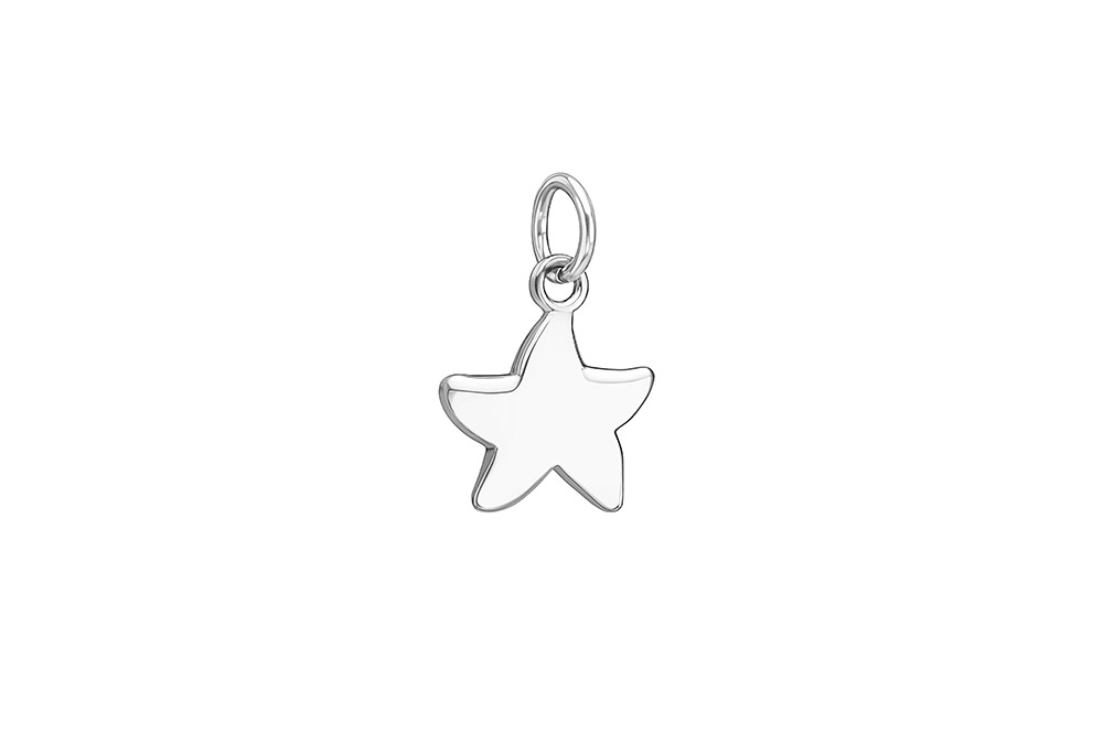Silver 925 star fish pendant charm