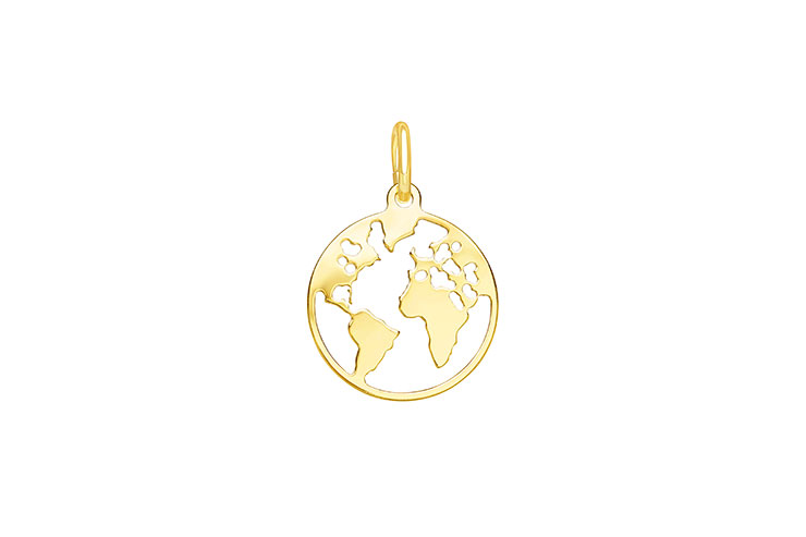 Colgante charm plata 925 mundo