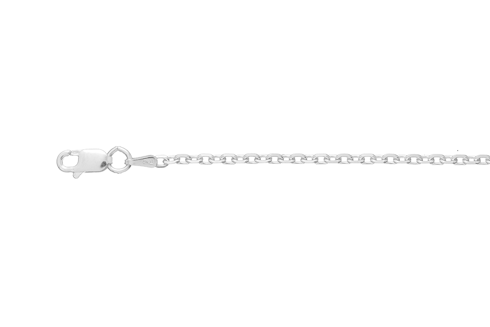 [11760C5000PL] Sterling silver chain 06 50cm oxidised (50 cm, Sterling silver)