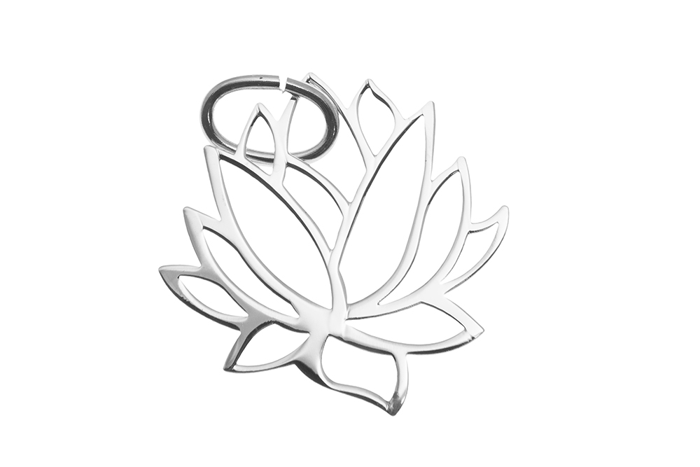 Colgante plata 925 flor de loto
