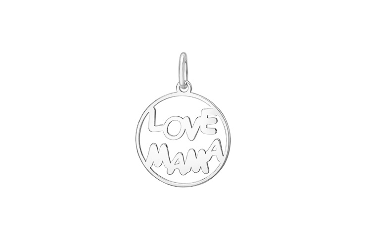 Colgante charm plata 925 love mama