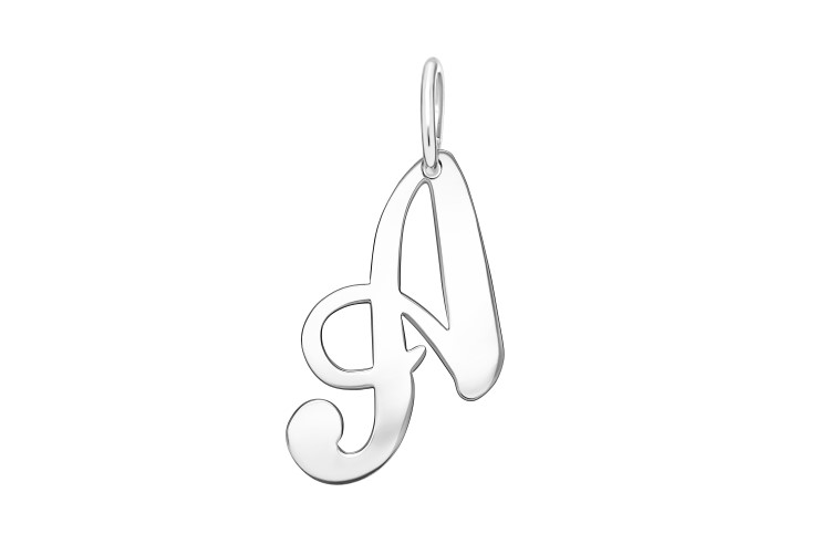 Silver 925 initial pendant