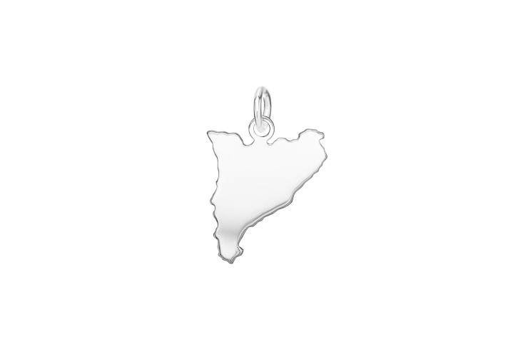 Colgante charm plata 925 cataluña 