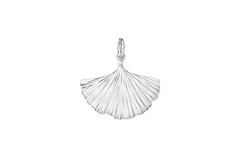 Colgante charm plata 925 ginkgo pequeño