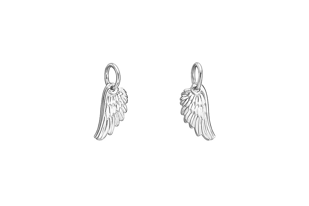 Colgante charm plata 925 alas