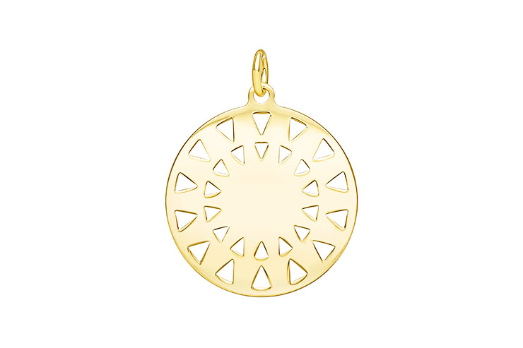 Colgante plata 925 triangulos 