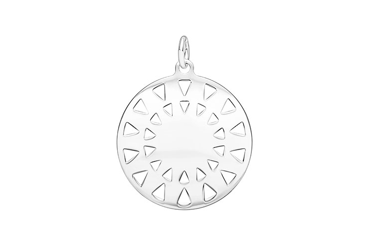 Colgante plata 925 triangulos 