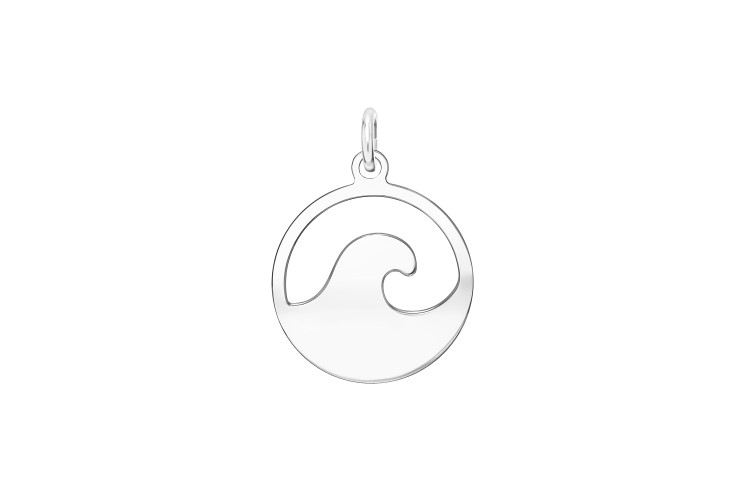 Silver 925 wave pendant