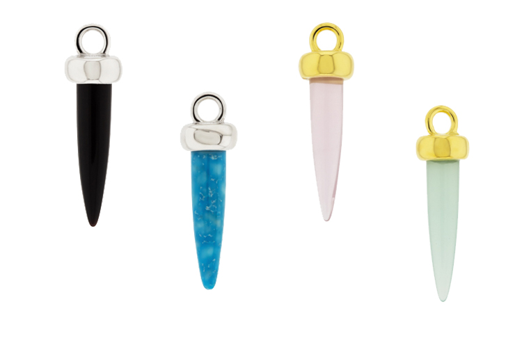 Silver 925 pencil stone charm