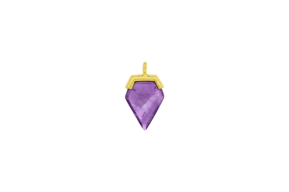 [127300002RAM] Colgante plata 925 piedras semipreciosas  (Piedra semipreciosa, Amatista, Oro)