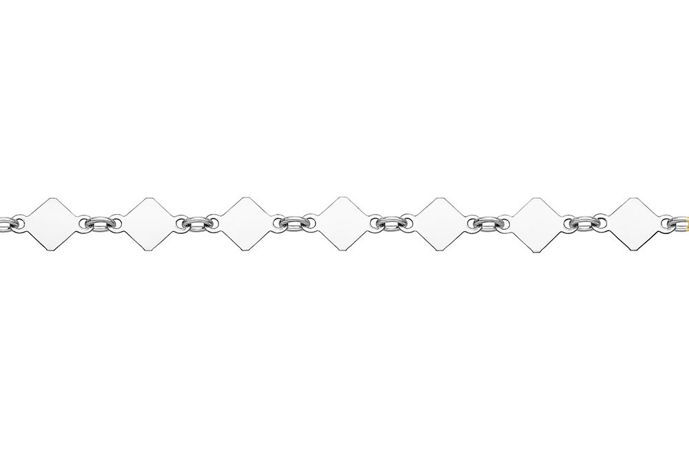 Cadena a metros plata 925 mini rombos