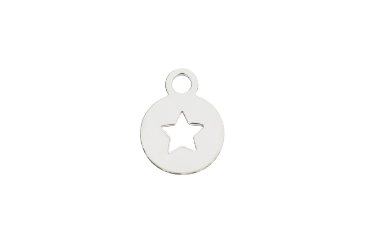 Colgante charm plata 925 estrella
