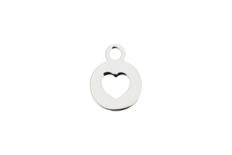 Colgante charm plata 925 corazón